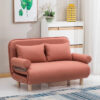 FOLDING SOFA BED LEISURE RECLINER FABRIC BREATHABLE LAZY SOFA